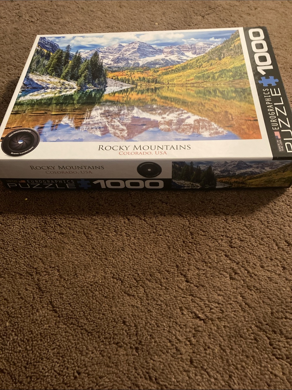 Eurographics Rocky Mountains 1000-Piece Puzzle - Multicolor Landscape